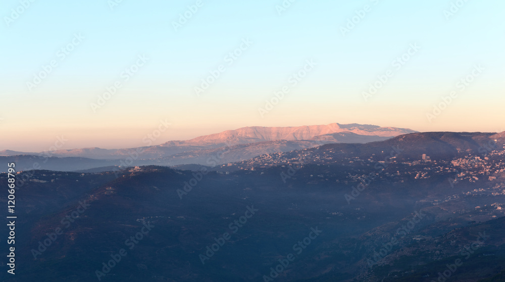 Mt Sannine at Sunset, Lebanon