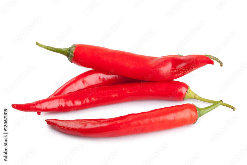 red chili or chilli cayenne pepper isolated on white background red chili or chilli cayenne pepper isolated on white background
