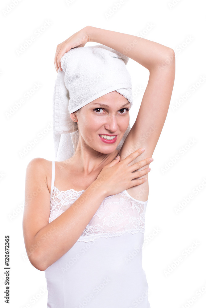 Clean and fresh skin of woman's underarm Clean and fresh skin of woman's underarm