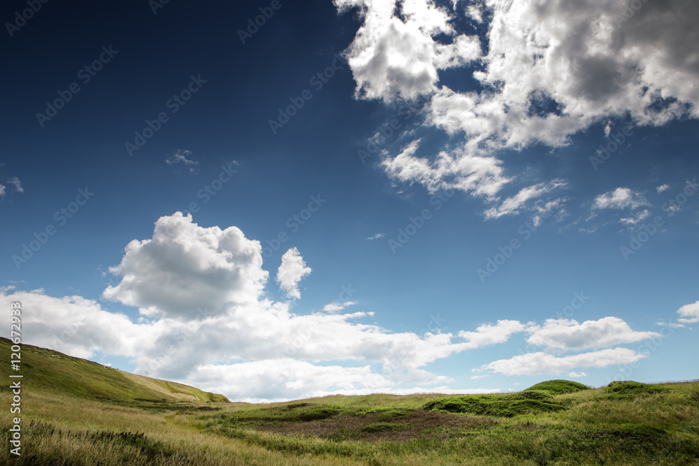 countryside landscape shot in the uk