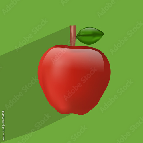 Fotografija Illustration of Apples filled in a basket for Applejack Month