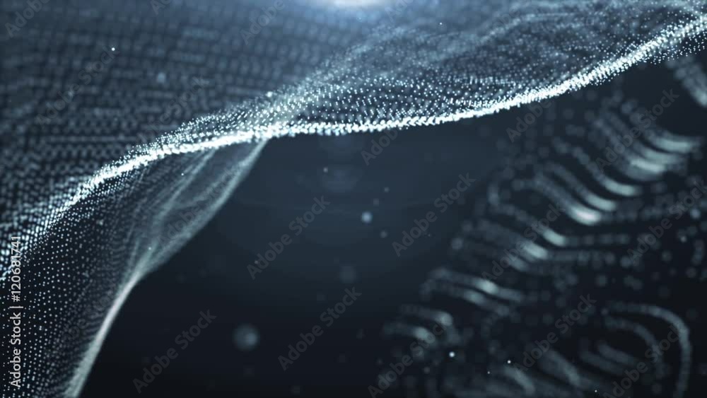 Particles dust abstract light motion titles cinematic background