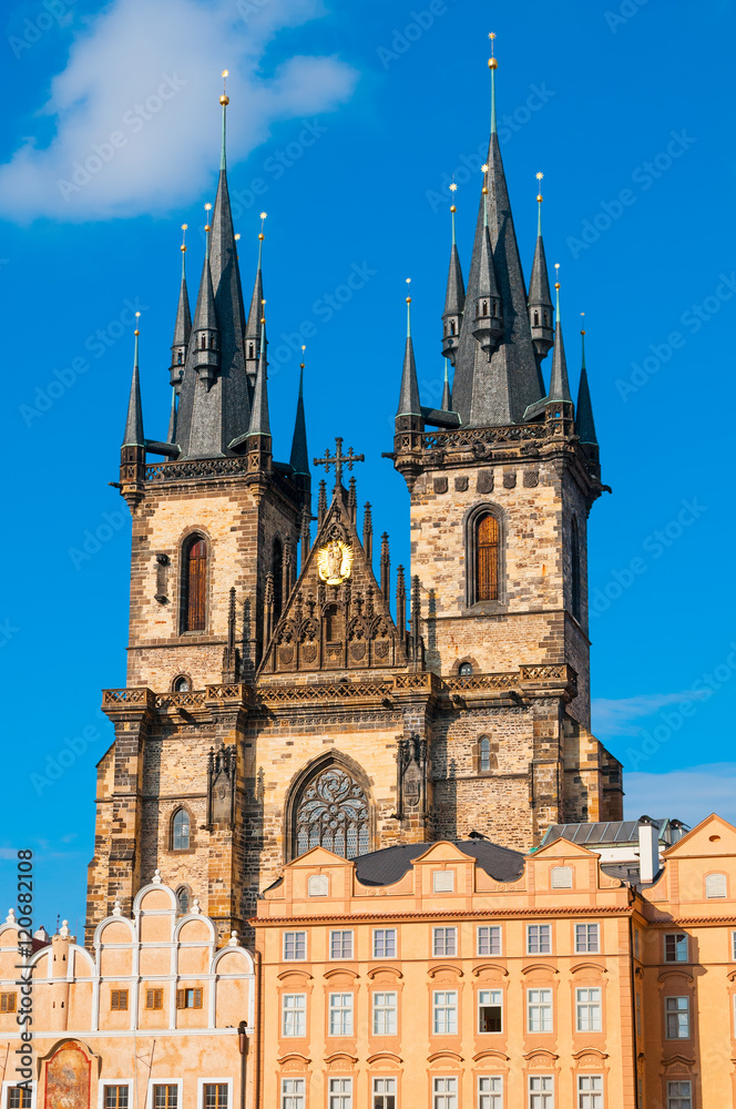 Tyn Cathedral of the Virgin Mary in Prague, Czeh Republic