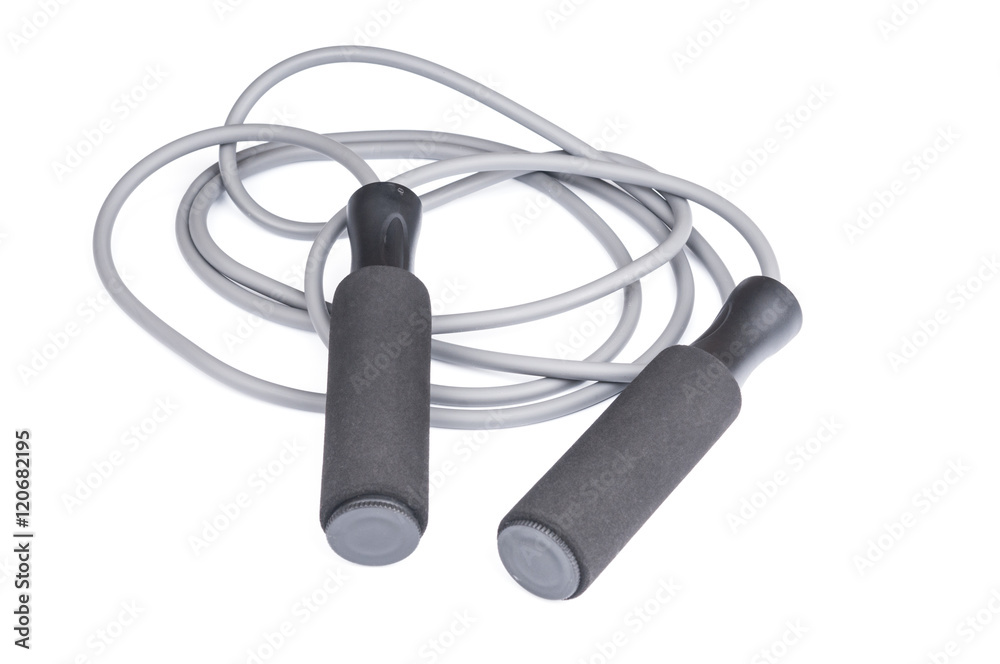 Skipping rope isolated on white background Skipping rope isolated on white background