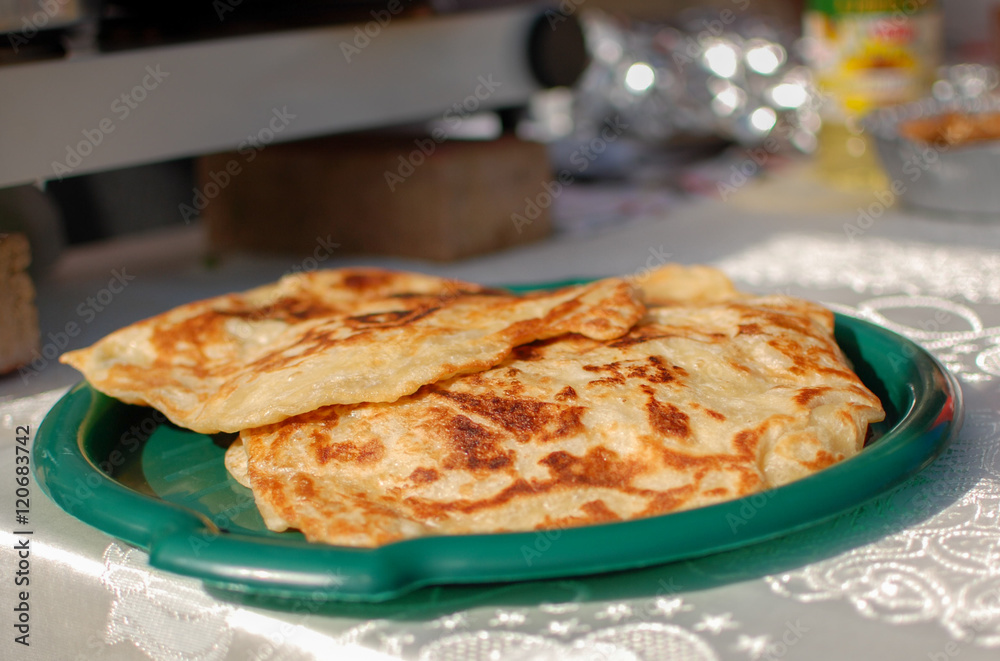 Malawach or malawah: traditional fried bread of Yemenite Jews