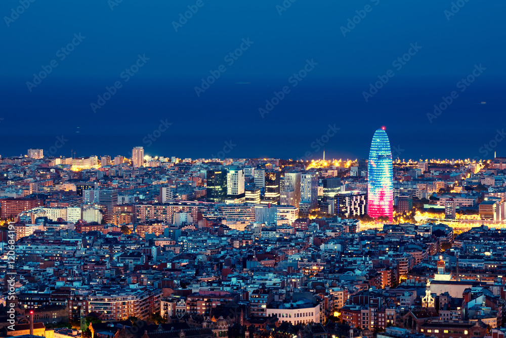Obraz premium Barcelona skyline, Spain