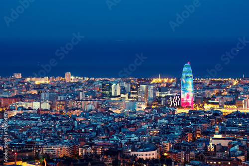 Barcelona skyline, Spain