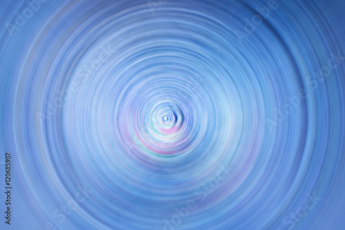 Radial spiral ripple blue abstract background