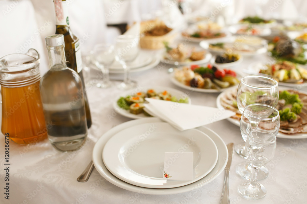 Fototapeta premium Food table