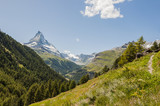 Zermatt, Dorf, Findeln, Findelbach, Alpen, Schweizer Berge, Matterhorn, Wanderweg, Wanderferien, Wallis, Sommer, Schweiz