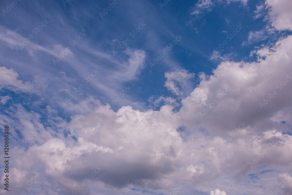 blue sky background with  clouds