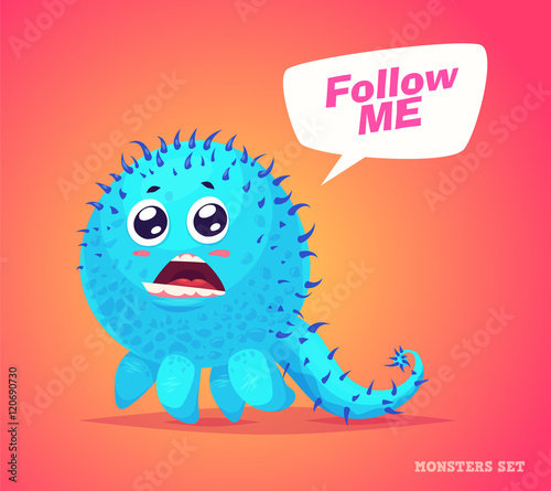 Konstfotografi Cute monster set for halloween