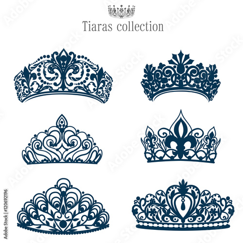 Set exquisite tiaras