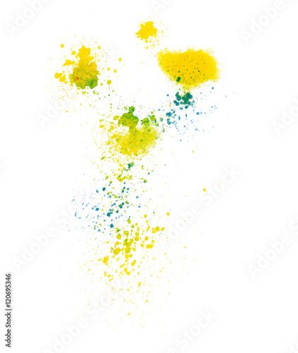 Abstract Colorful Splashes. Vector Background