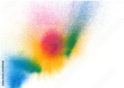 Abstract Colorful Splashes. Vector Background