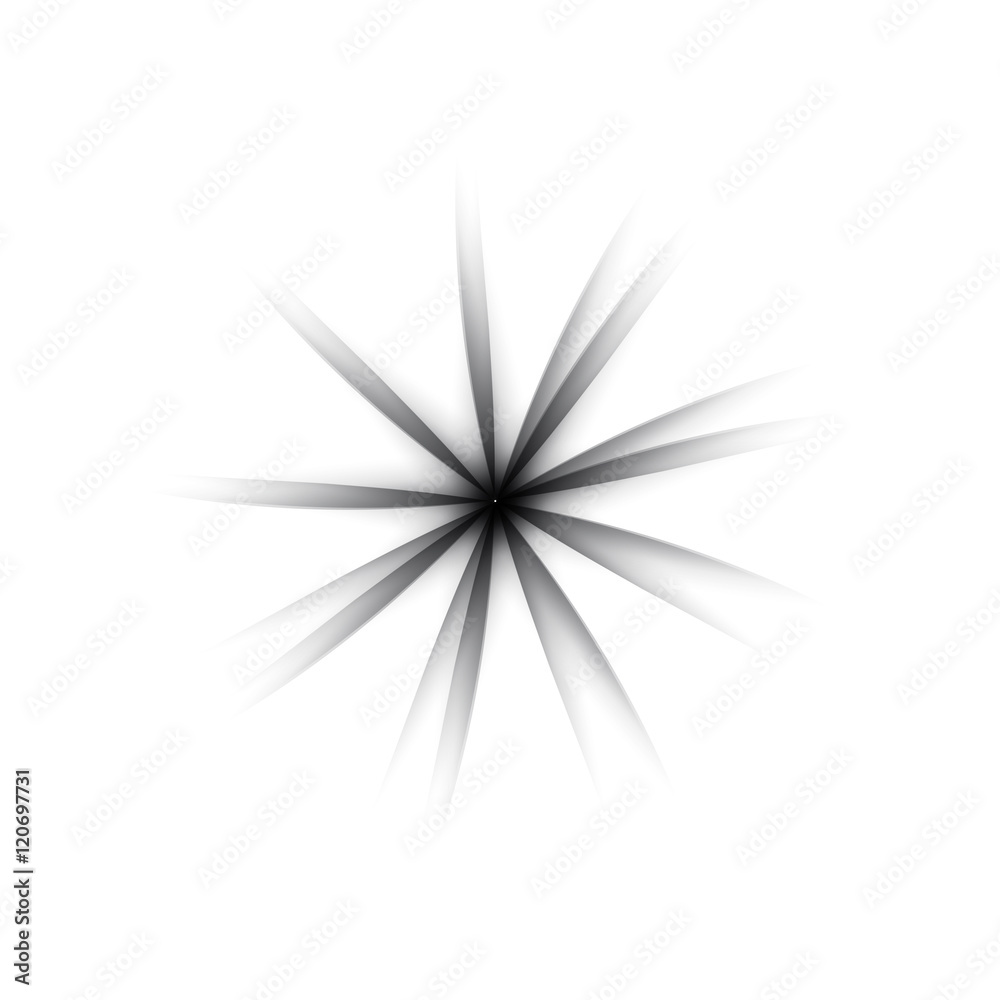 Fototapeta premium Abstract Shadow Background - Round Design Elements on White Background