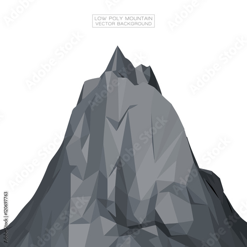 Low Poly Mountain Vector Background | EPS10 Design