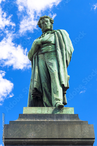 a monument to Pushkin in Moscow