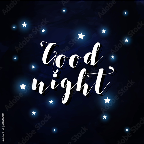 Goodnight poster vector
