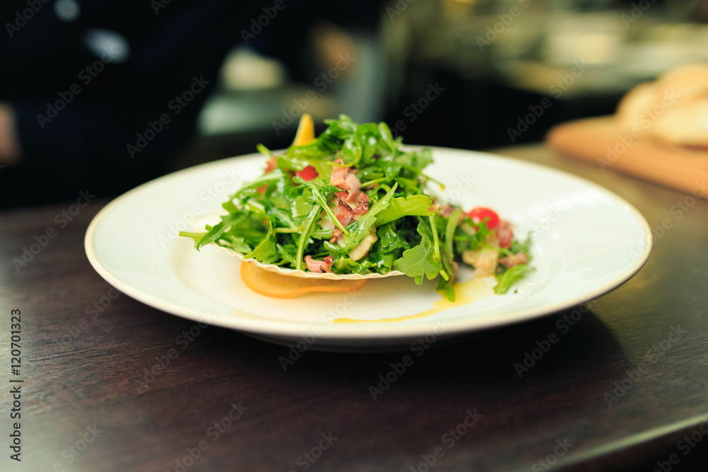 Salad mix with meat and vegetables Salad mix with meat and vegetables