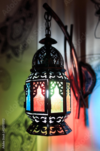 Oriental lamp on the wall