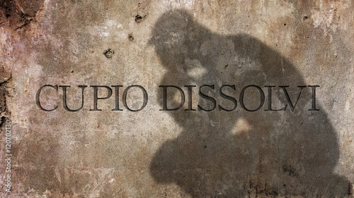 Cupio dissolvi. A Latin locution literally meaning I wish to be dissolved.