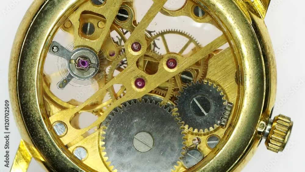 Inside a clock, infinite zoom into the clockwork mechanism Inside a clock, infinite zoom into the clockwork mechanism