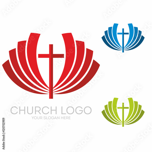 Church logo. Christian symbols. The greatness and the glory of Jesus Christ