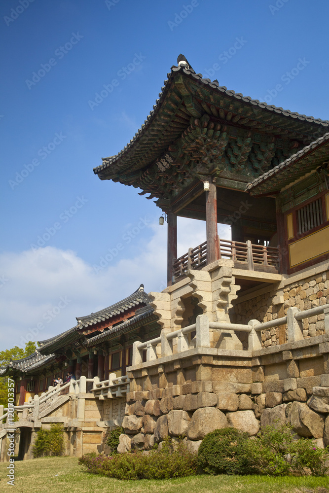 Korea, Gyeongsangbuk-do, Gyeongju, Bulguksa Temple Korea, Gyeongsangbuk-do, Gyeongju, Bulguksa Temple