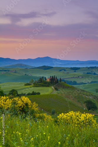 Farmhouse, Val d' Orcia, Tuscany, Italy, RF photo