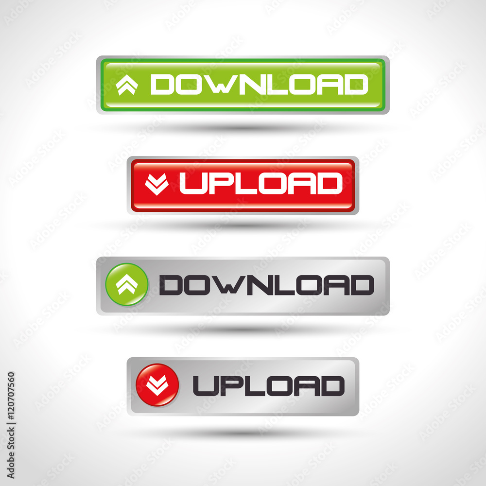 icons upload download design isolated vector illustration eps 10 icons upload download design isolated vector illustration eps 10