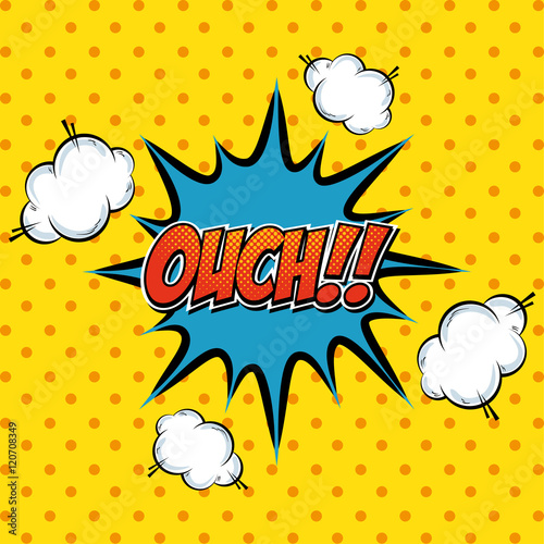 cartoon comic text pop art explosion vector illustration eps 10