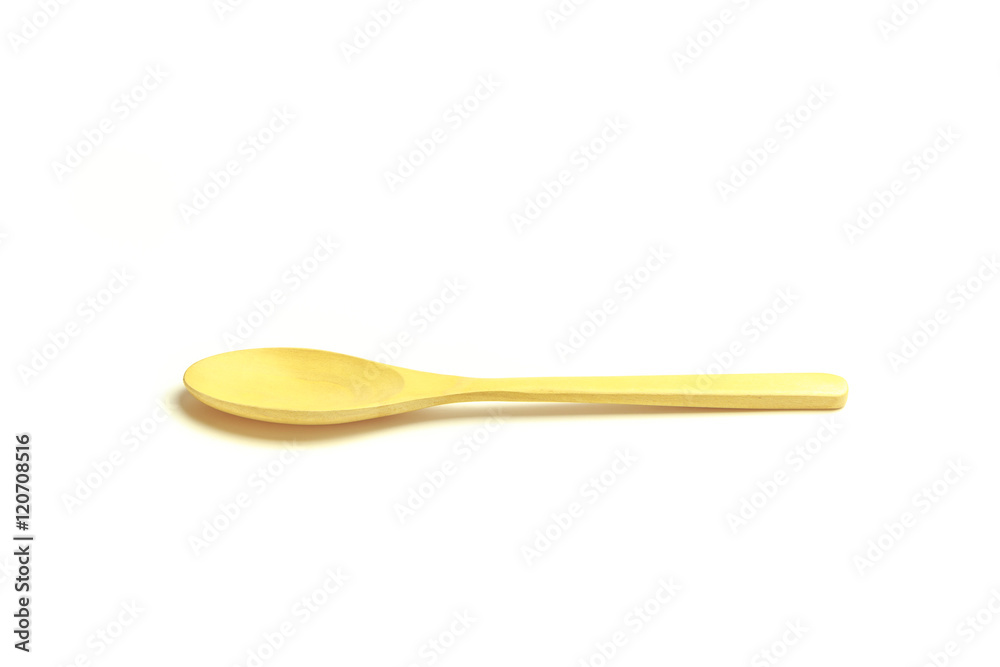wood spoon on white background wood spoon on white background
