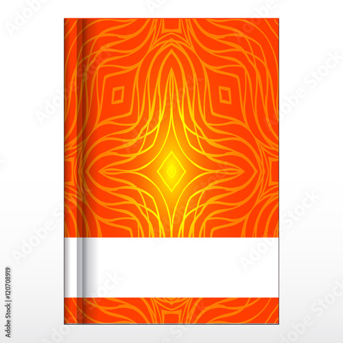 Original Cover design for a notebook with star geometry pattern.