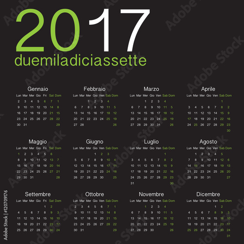 calendario 2017