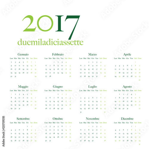 calendario 2017