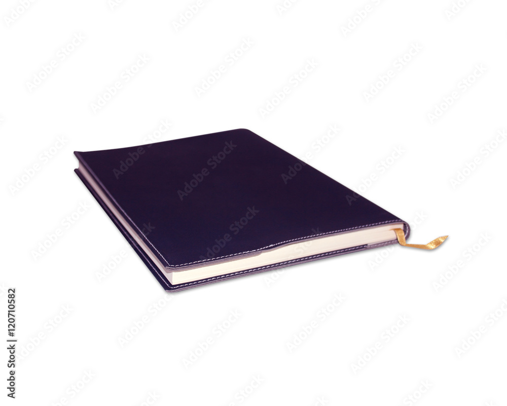 notebook isolated on white with clipping path.