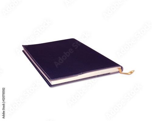 notebook isolated on white with clipping path.