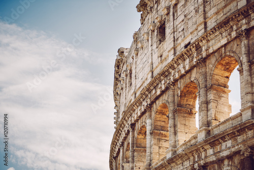 Colosseum close-up detail, Rome, Italy