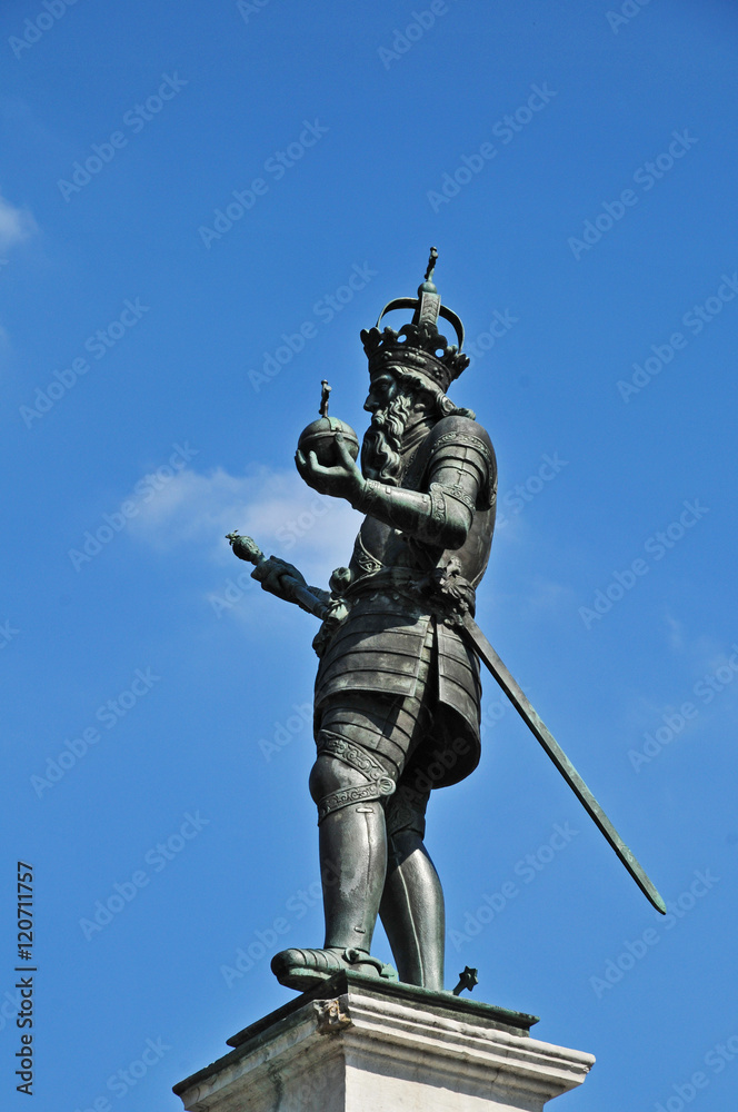 Aquisgrana, Aachen, la statua di Carlo Magno - Germania