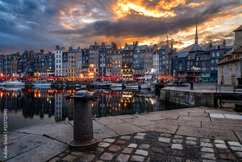 Canvas Print Port de Honfleur