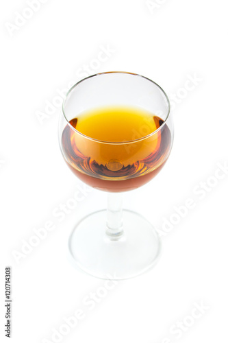 Bicchiere di vino liquoroso photo