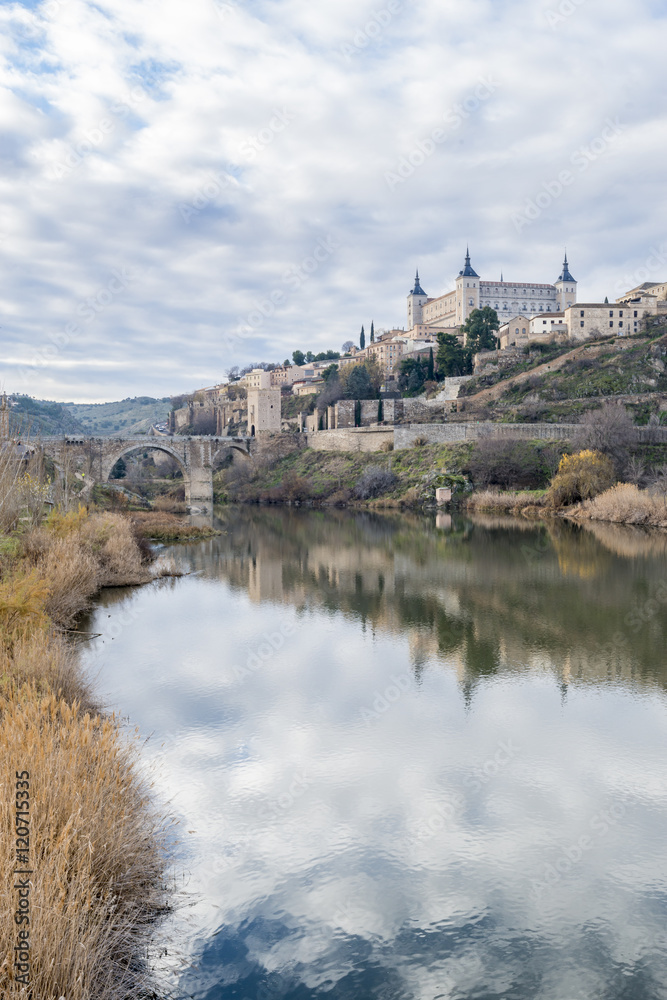 Toledo on the Tagus river (Tajo). Spain.