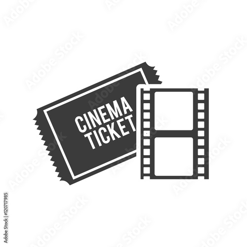tape record with cinematographic icon vector illustration design