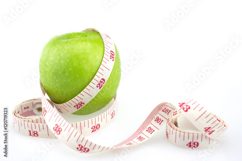 Green apples measured the meter, sports apples