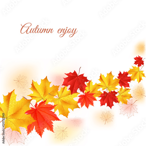 Autumn horizontal banner.