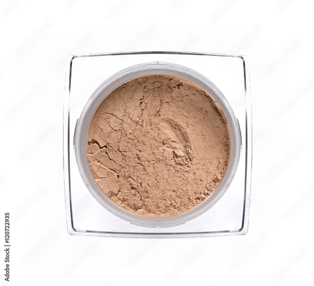 Face powder isolated on white Face powder isolated on white
