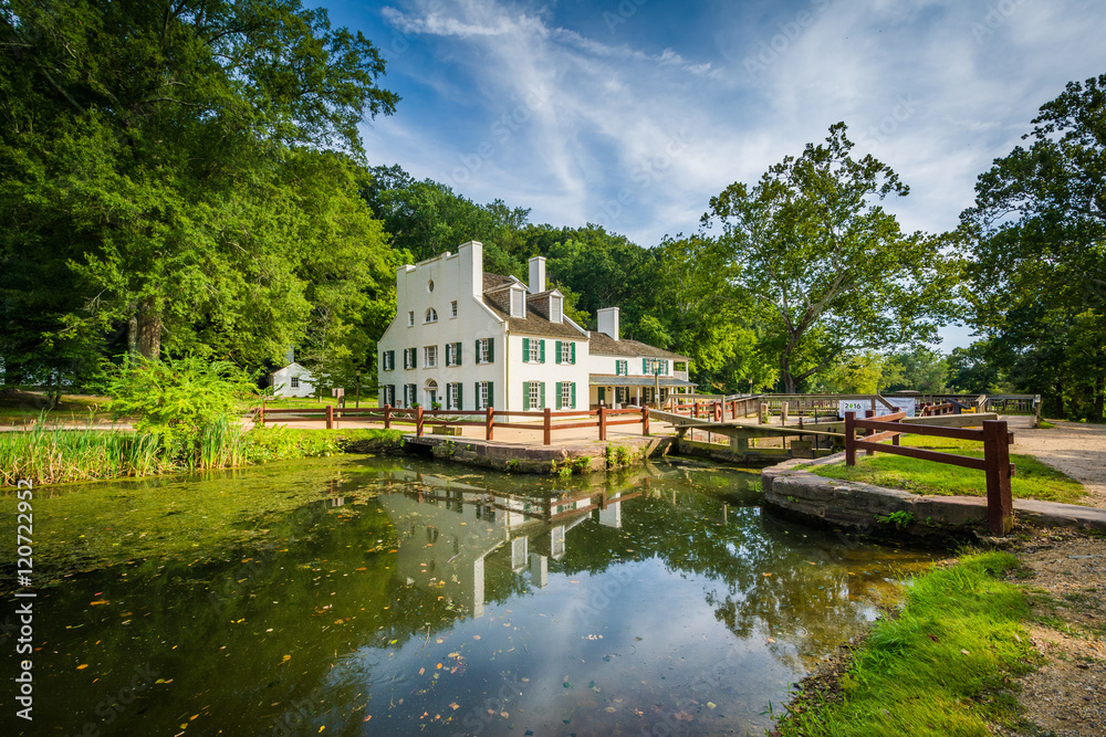 The C & O Canal, and Great Falls Tavern Visitor Center, at Chesa