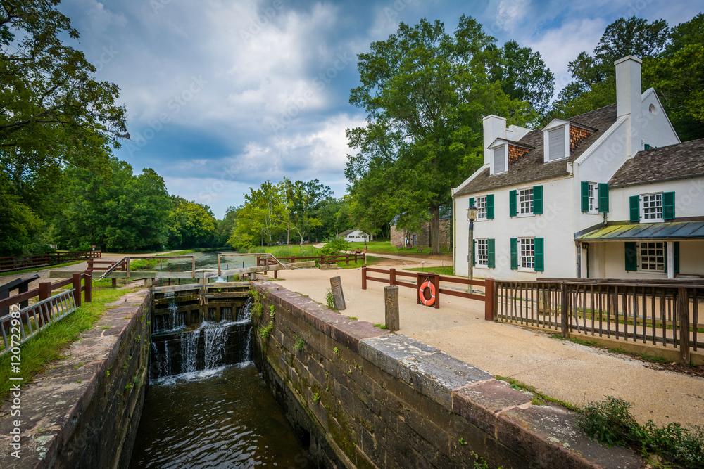 The C & O Canal, and Great Falls Tavern Visitor Center, at Chesa