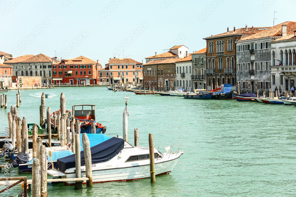 VENICE, ITALY - AUGUST 14,2011 : Murano glass making island, Ven